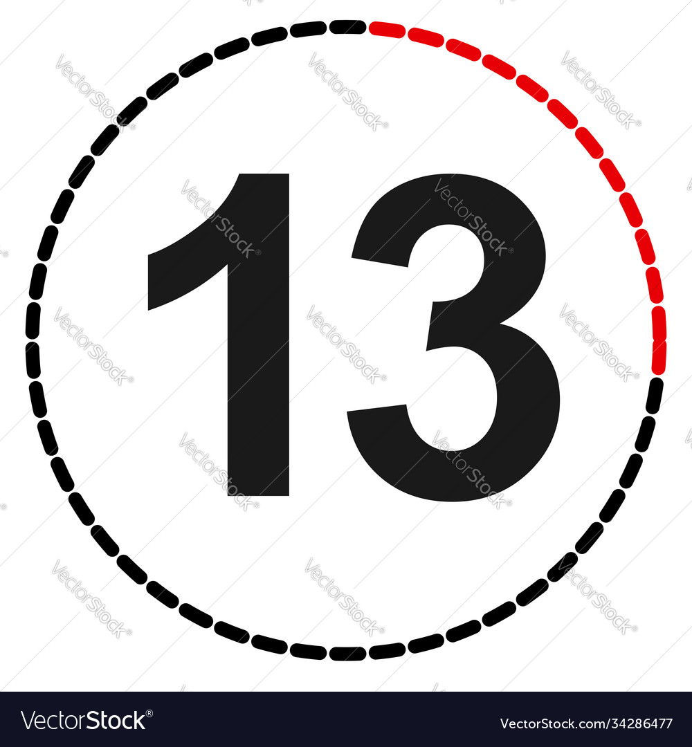 Numbers numerals dial time duration and schedule vector image Numbers numerals dial time duration and schedule