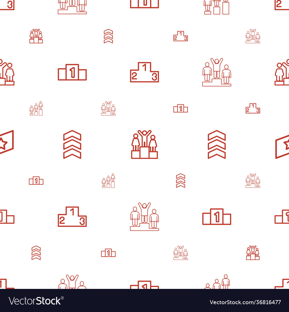 Ranking icons pattern seamless white background