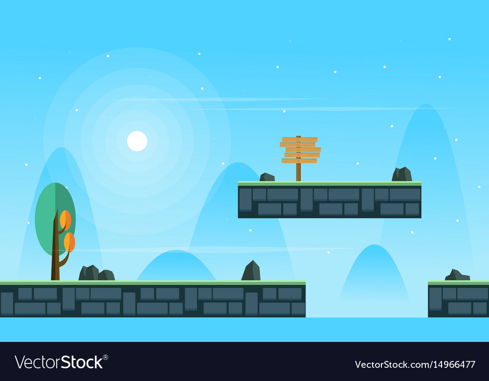 Scenery style for game background collection