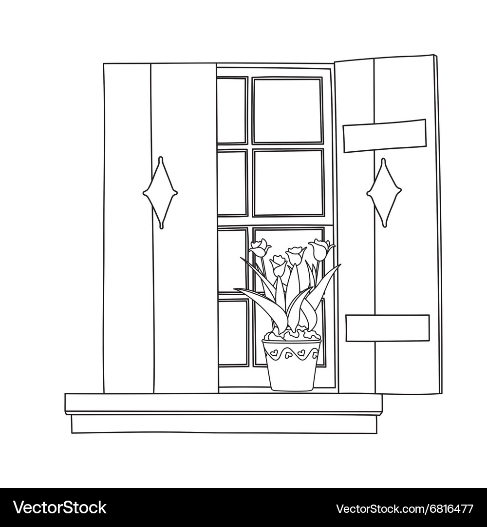 Window Royalty Free Vector Image - VectorStock