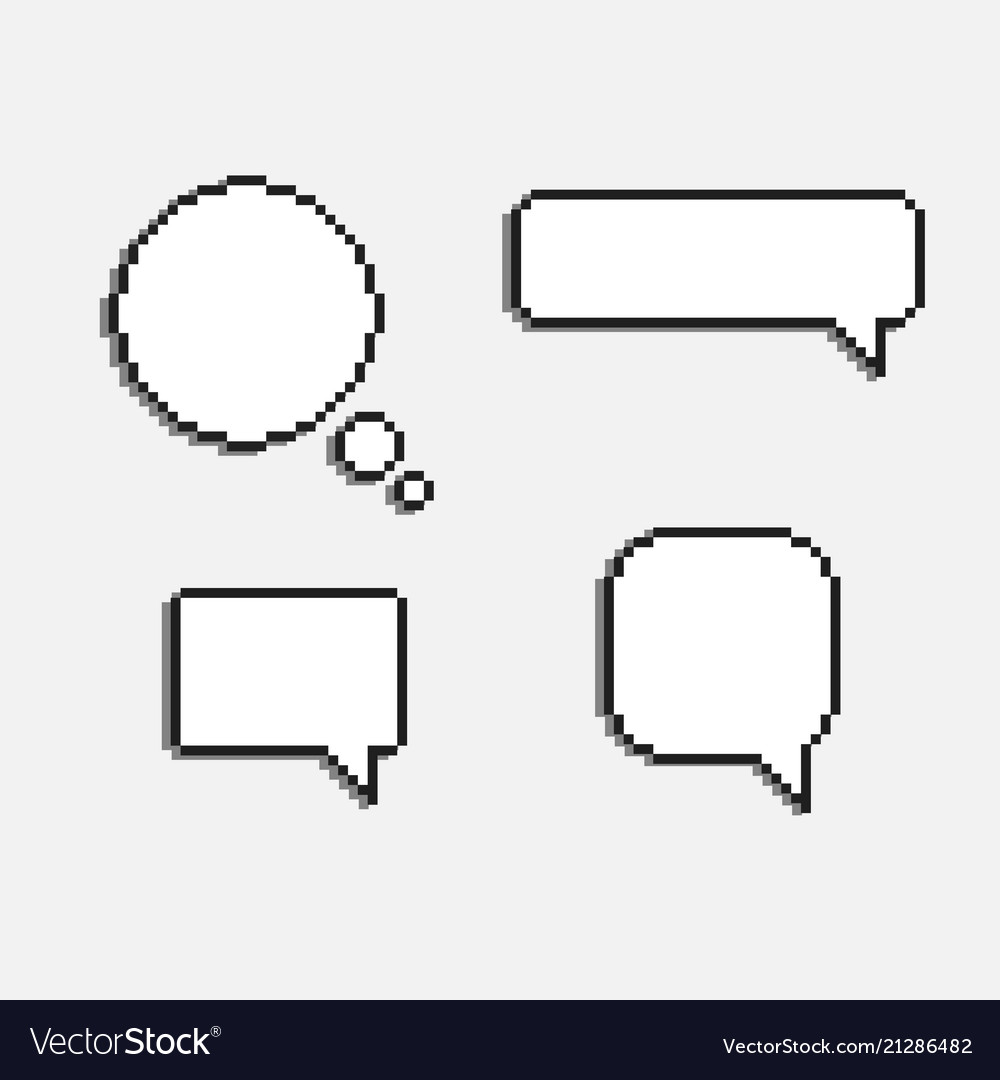 Pixel Speech Bubbles Art Prints for Sale