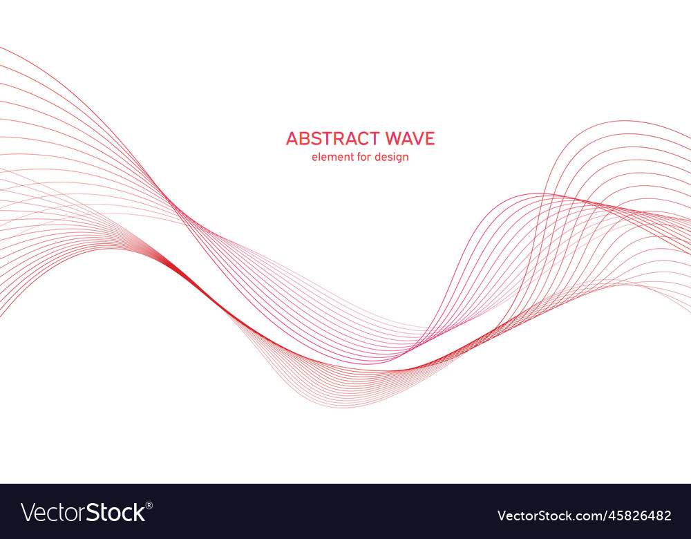 Abstract colorful wave element for design vector image Abstract colorful wave element for design