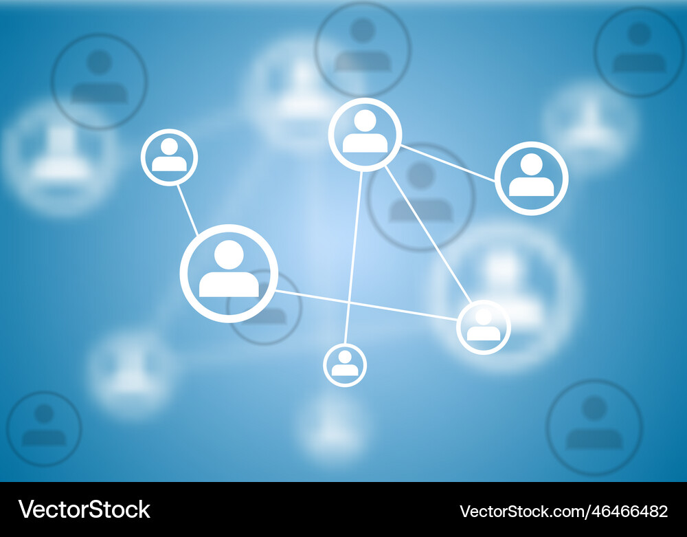 Blurred team concept background Royalty Free Vector Image