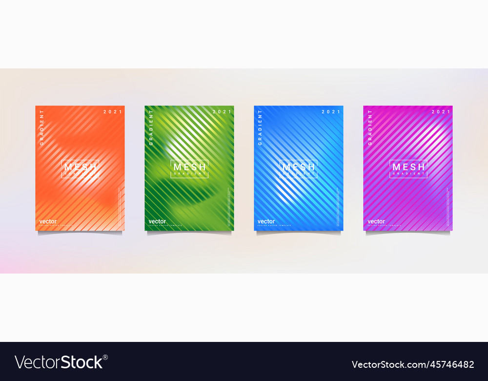Gradation background set suitable