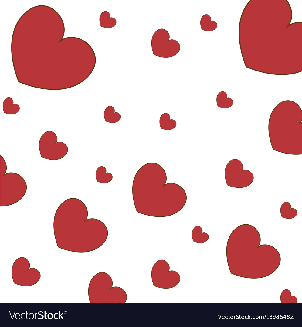 Hearts Wallpaper Symbol Love Royalty Free Vector Image