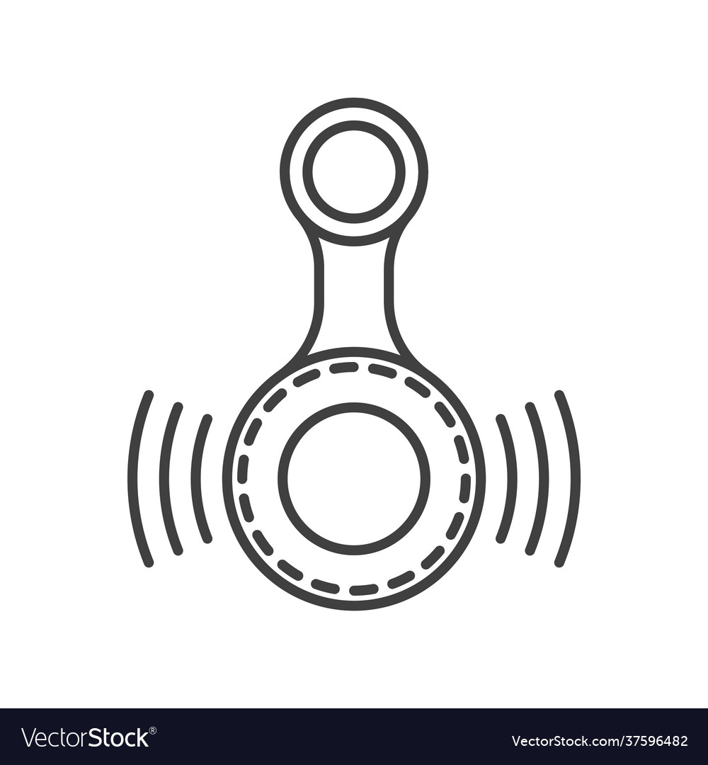 Keychain icon with detection sensor an image