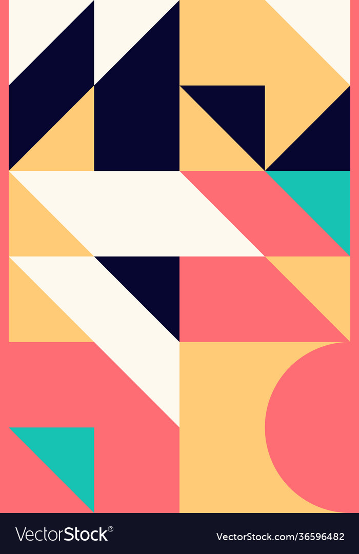 Minimal geometric pattern design vector image Minimal geometric pattern design