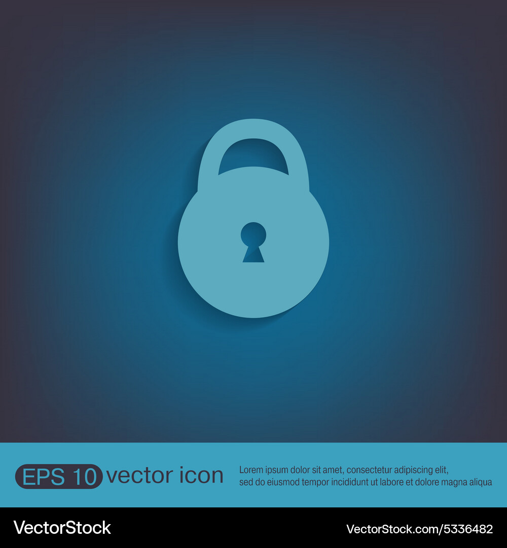Padlock icon Royalty Free Vector Image - VectorStock