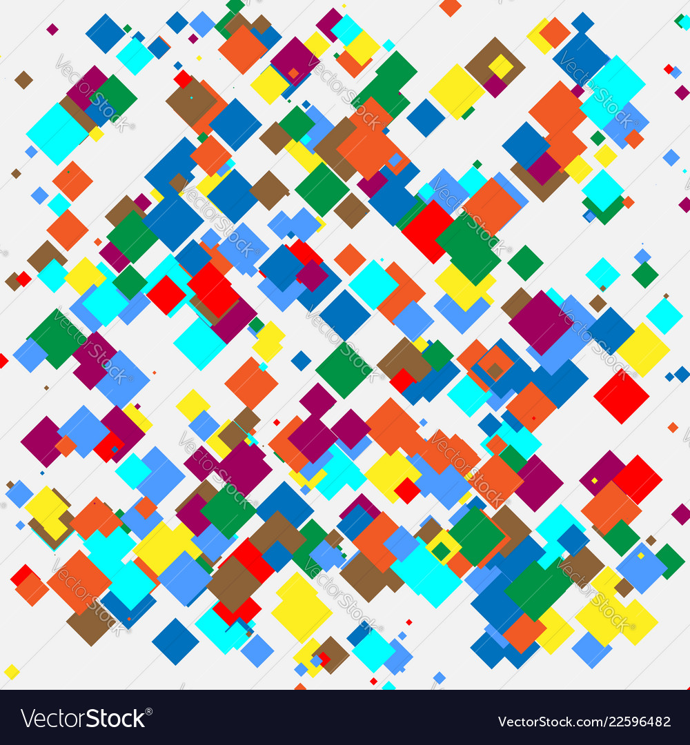 Random colorful geometric pattern texture vector image Random colorful geometric pattern texture