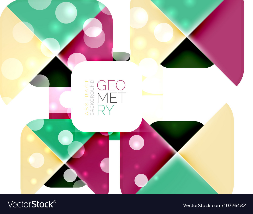 Square and triangle pattern background