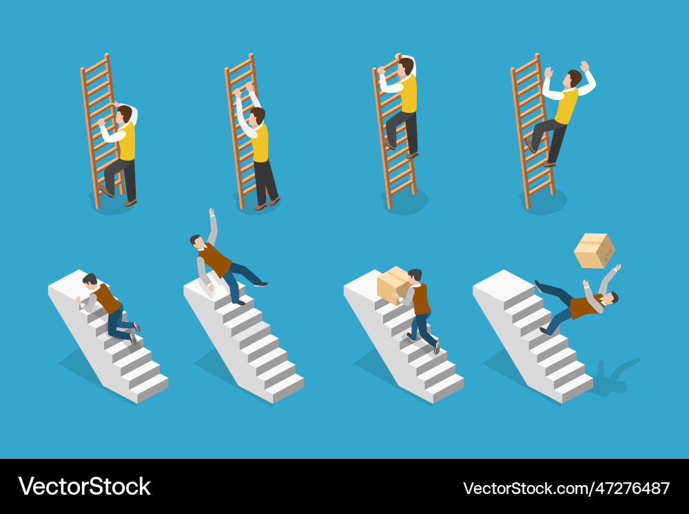 3d isometric flat conceptual Royalty Free Vector Image