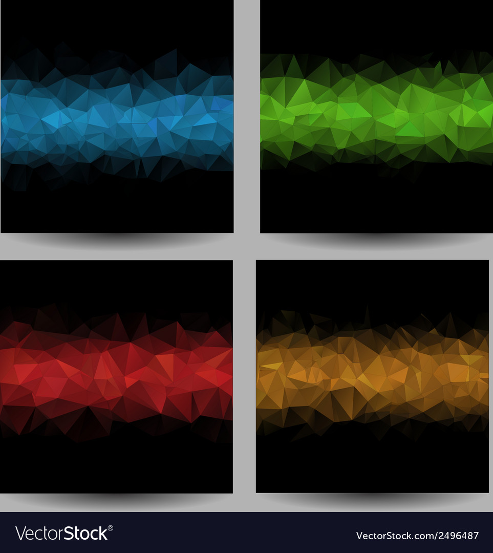 Backgrounds with abstract triangles
