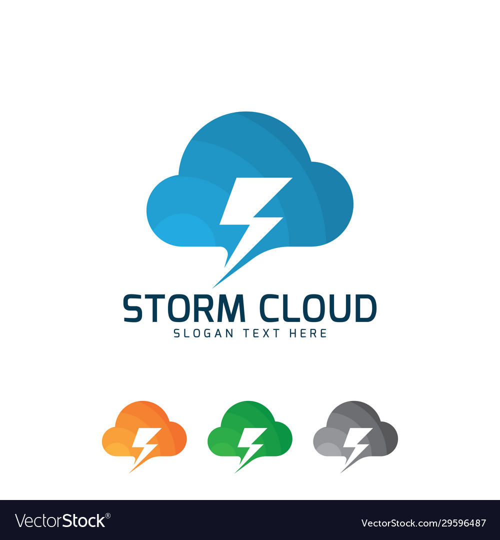 Cloud computing storage icon template