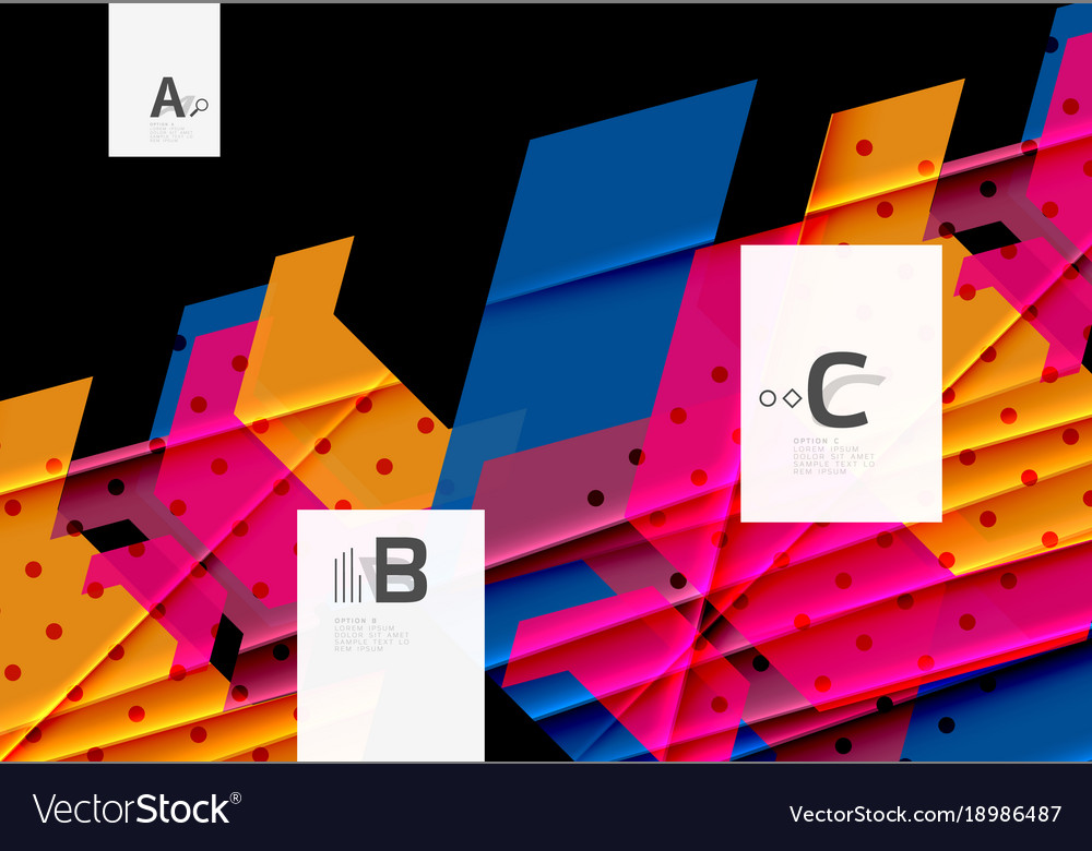 Color triangles background design