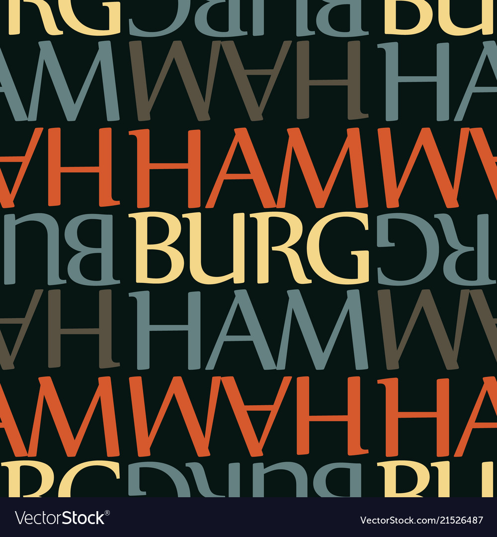 Hamburg germany seamless pattern