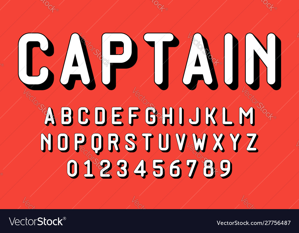 Modern 3D Alphabet Set