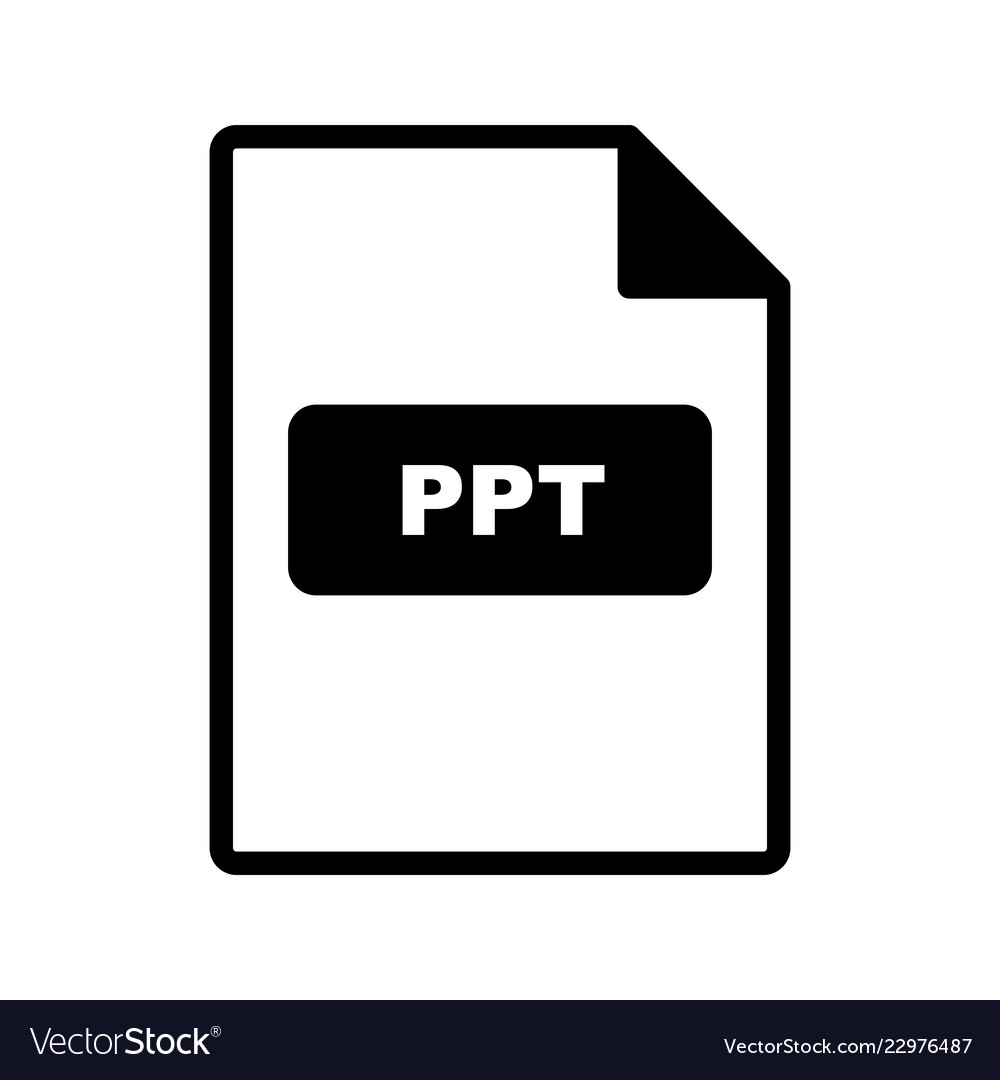 ppt icon royalty free vector image vectorstock
