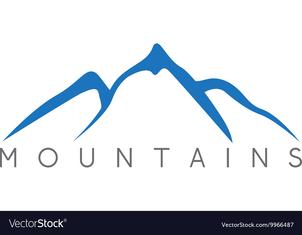 Simple of the abstract mountains