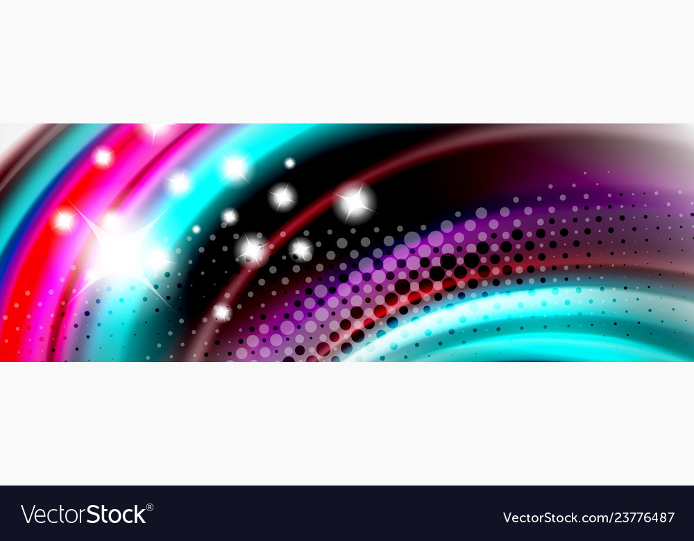 Smooth liquid blur wave background color flow vector image Smooth liquid blur wave background color flow