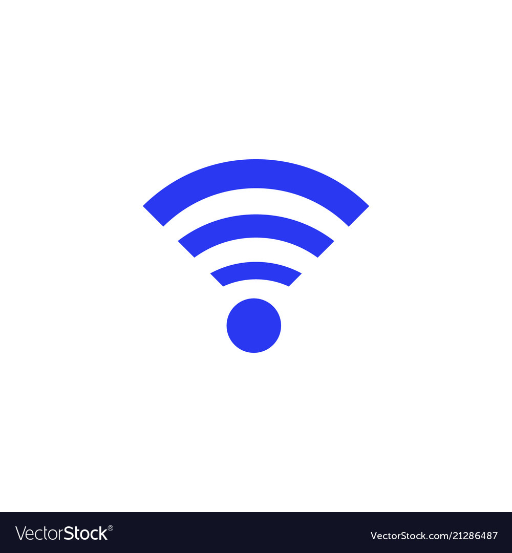 Wi fi symbol Royalty Free Vector Image - VectorStock