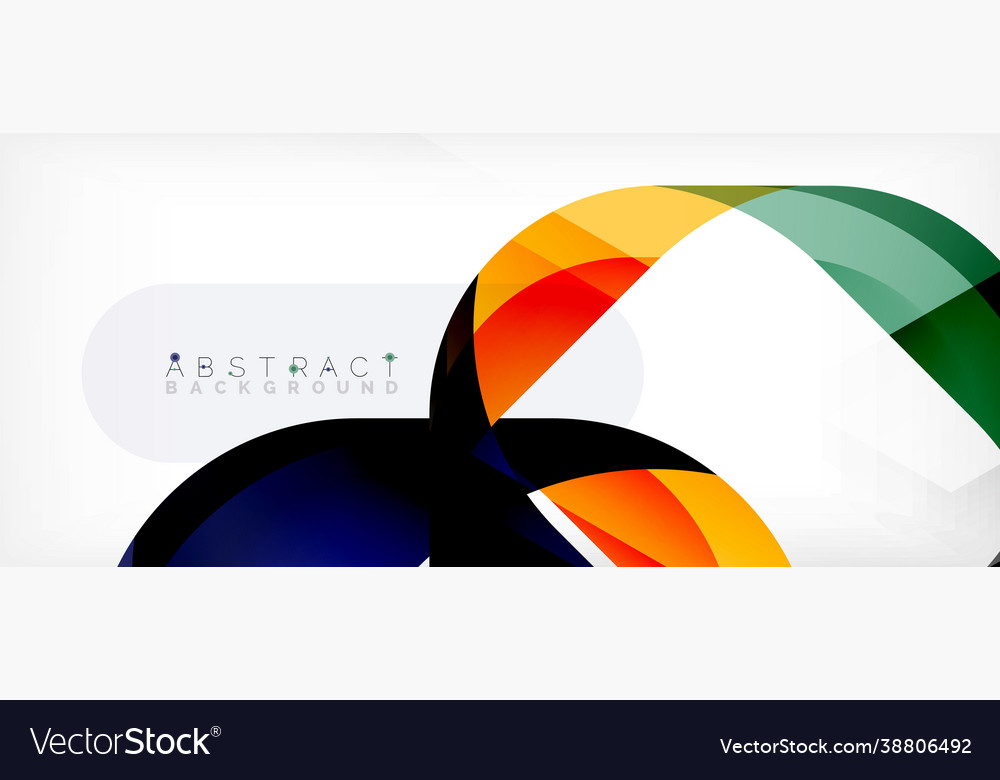 Abstract square shape with overlapping waves