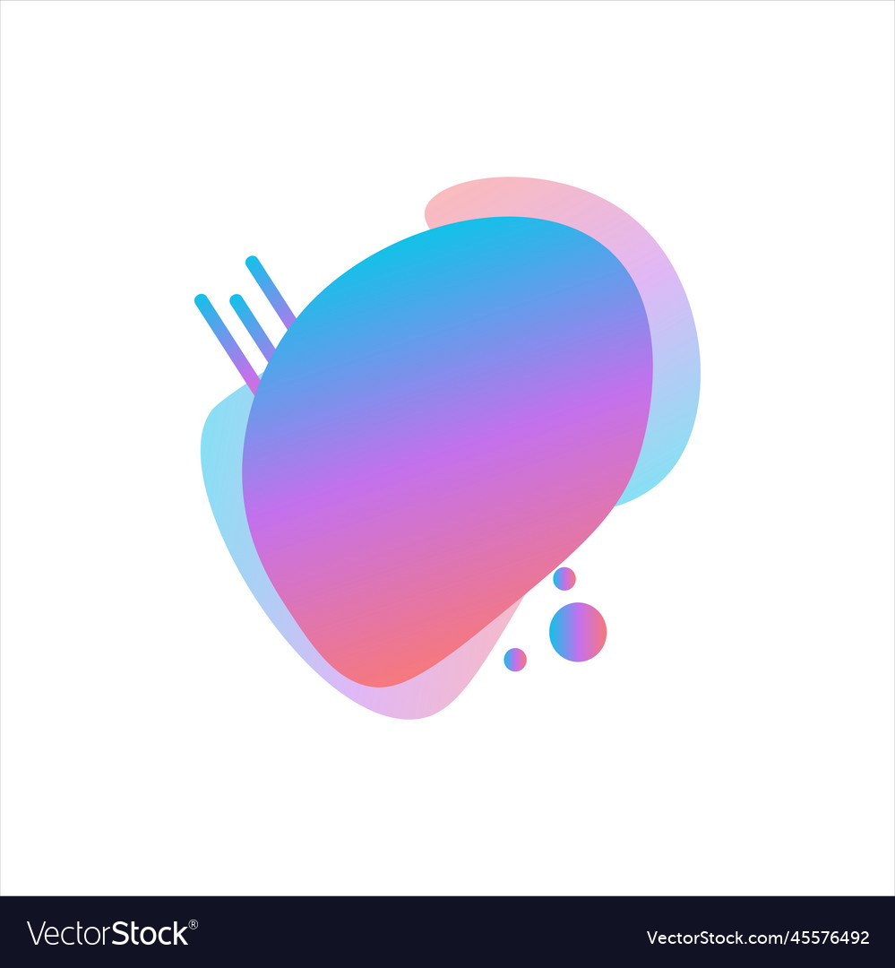 Blob gradient design vector image Blob gradient design