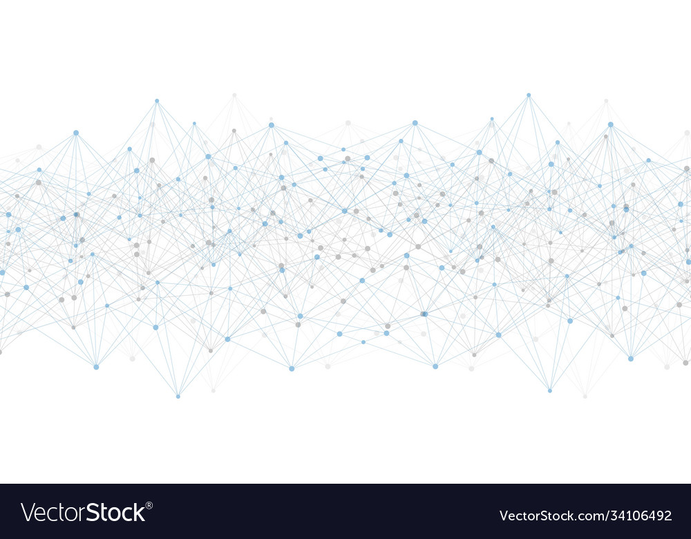 Geometric abstract background with connected line vector image Geometric abstract background with connected line
