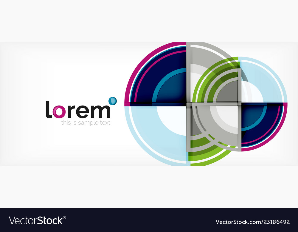 Multicolored round shapes abstract background