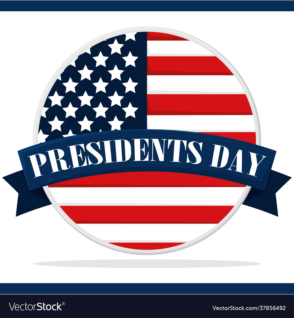 Presiden day greeting card Royalty Free Vector Image