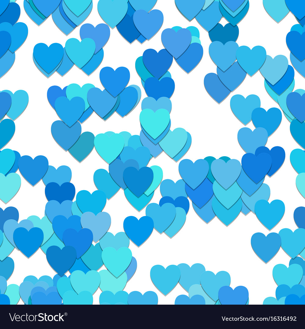 Repeating heart pattern background - from hearts Vector Image