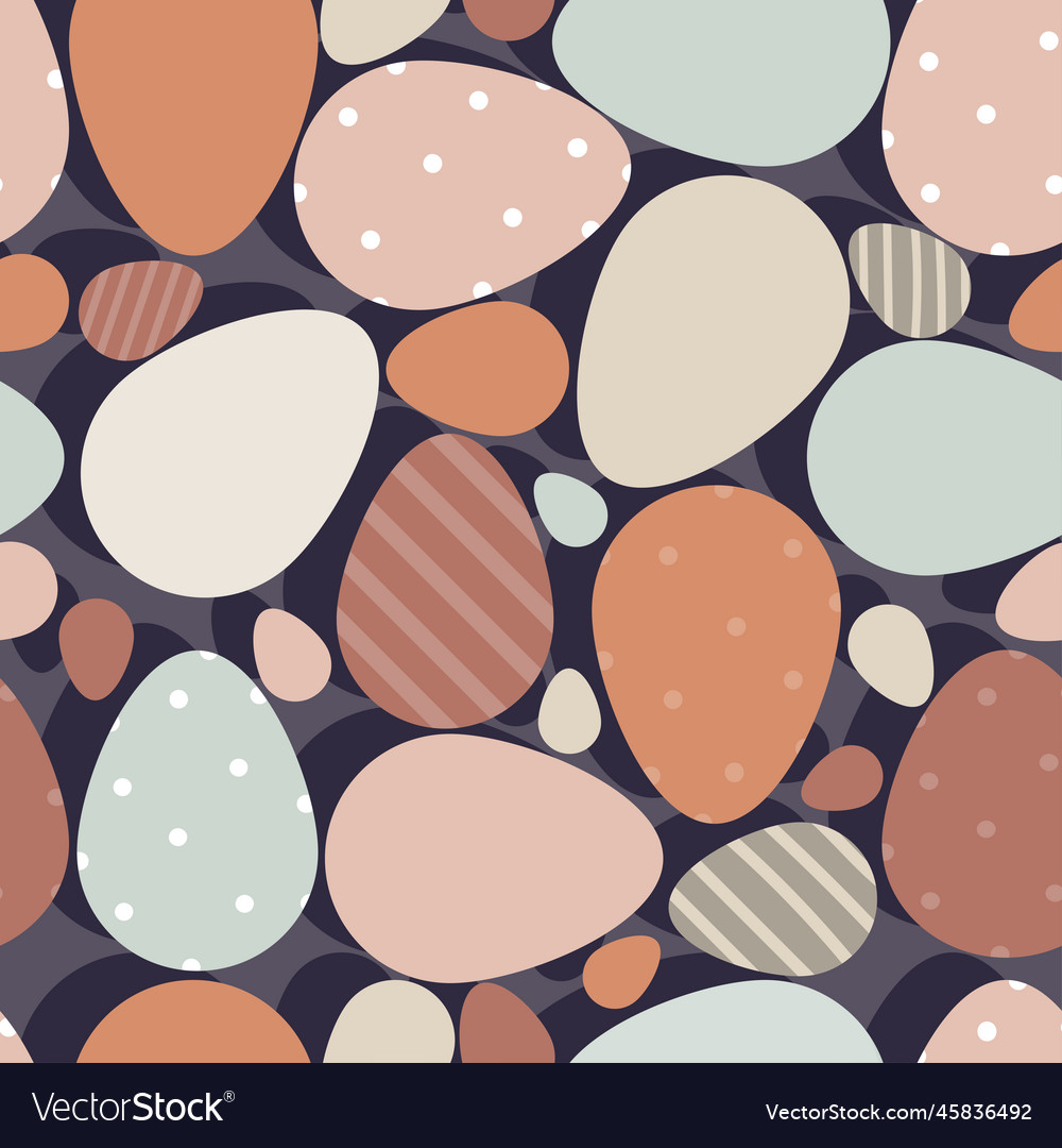Seamless background pattern with easter eggs vector image Seamless background pattern with easter eggs