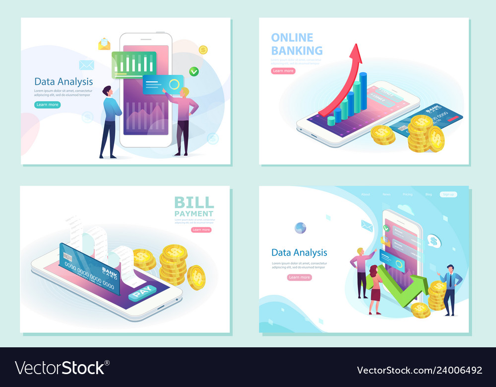 Set concepts for teamwork project management Vector Image Set concepts for teamwork project management