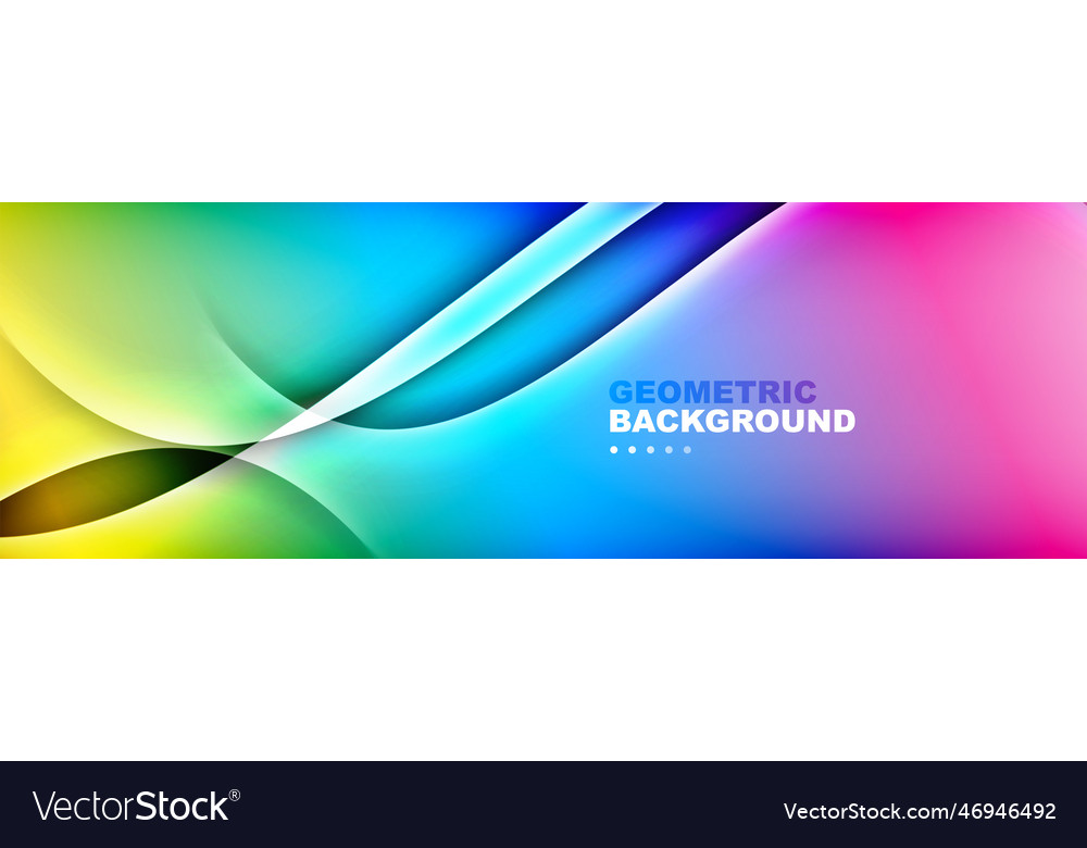 Wavy lines technology digital template with Vector Image