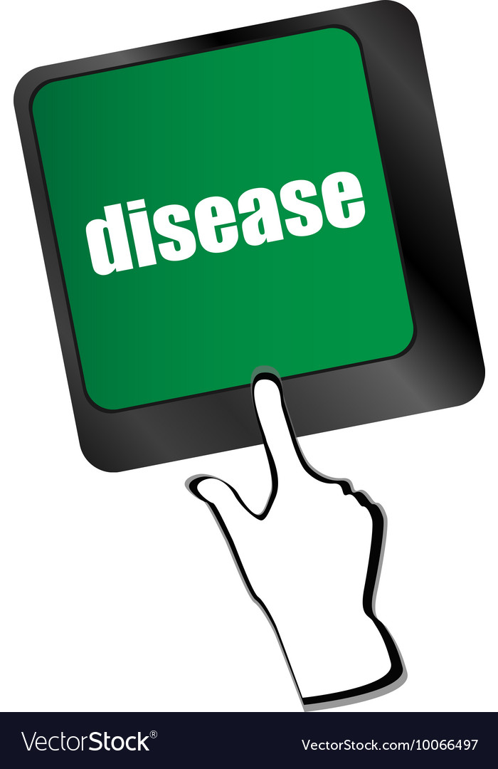 A computer keyboard with disease keys
