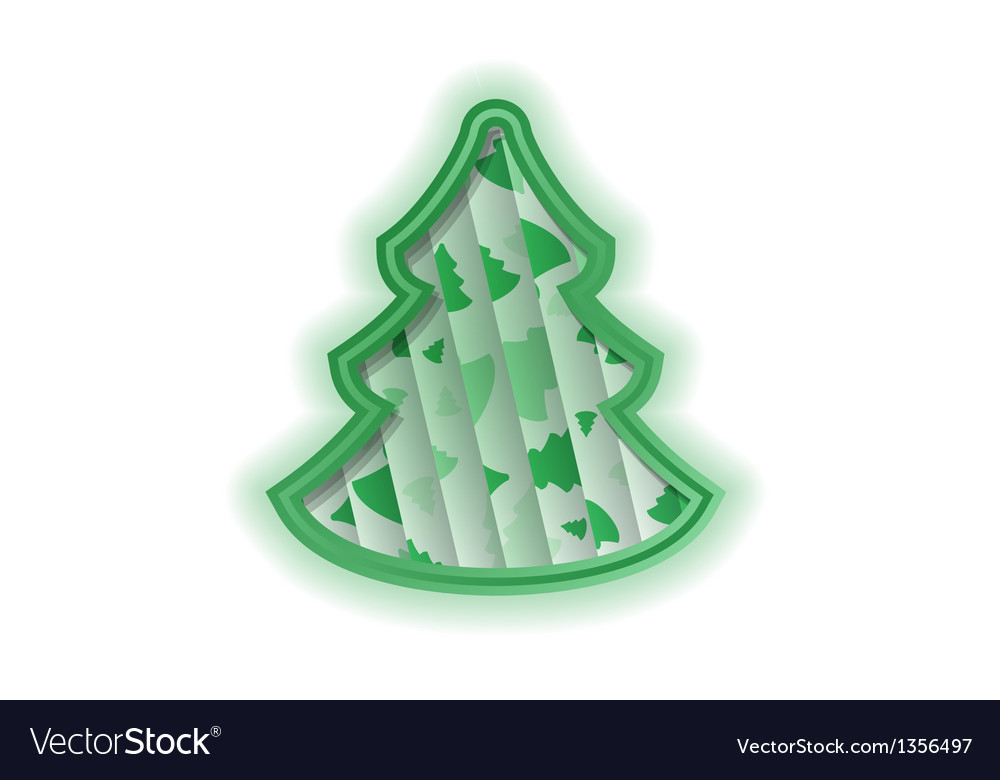 Abstract background christmas tree shape