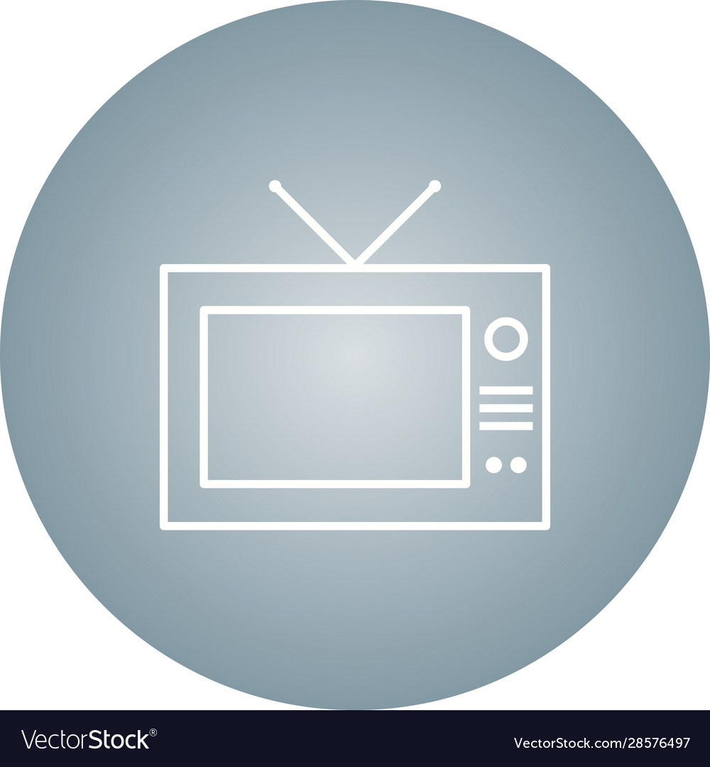 Beautiful television line icon