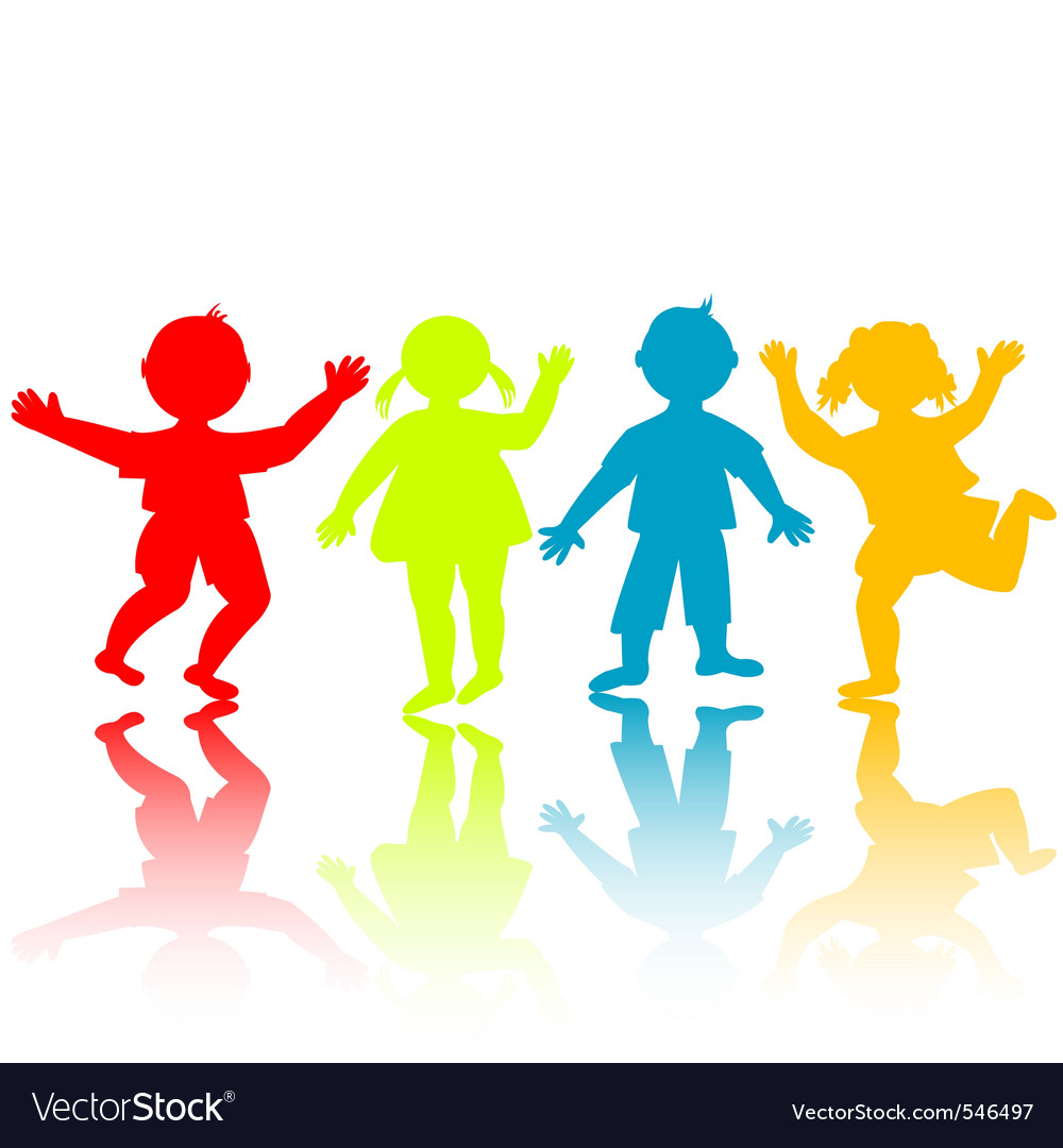 Children silhouettes