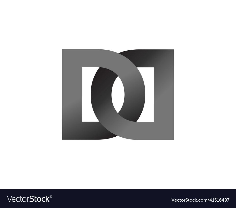 Dd letter logo design icon