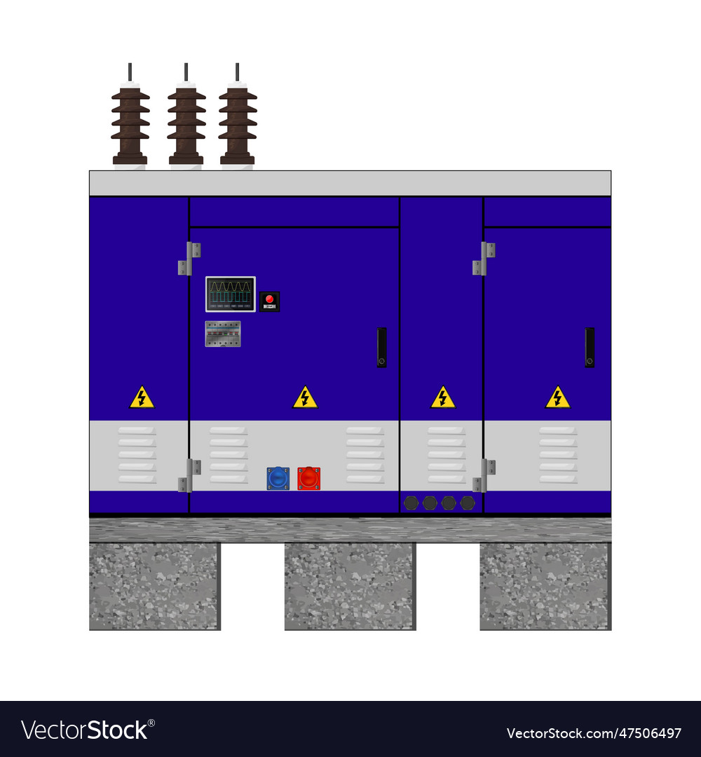 Diesel generator set graphics vector image Diesel generator set graphics