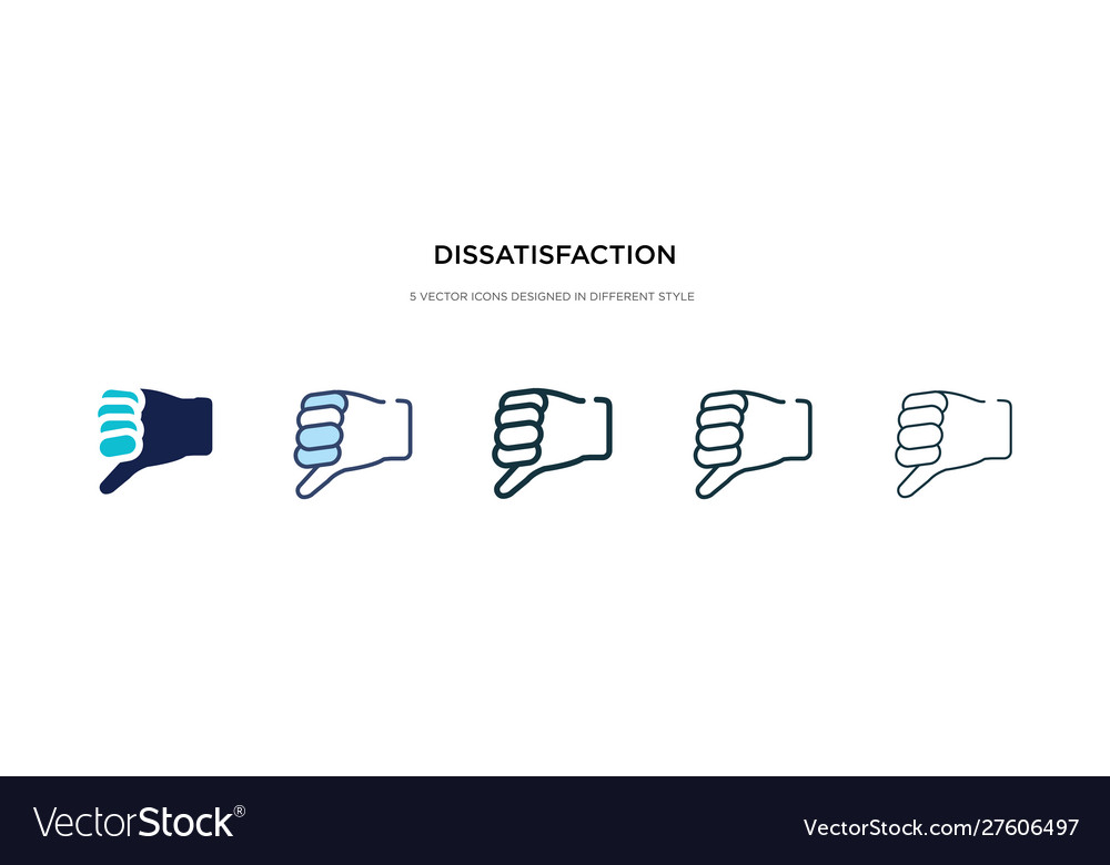 Dissatisfaction icon in different style two
