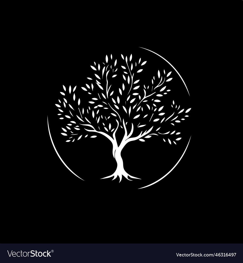 Eleganter weißer Baum Icon