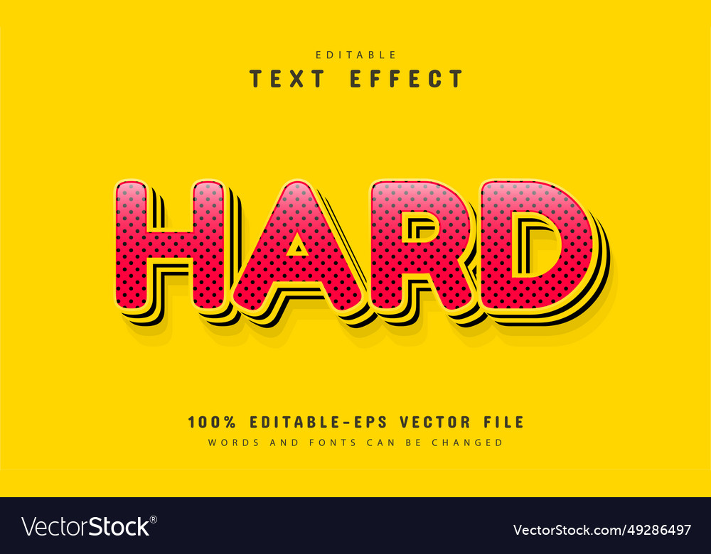 Hard text - effect with dots