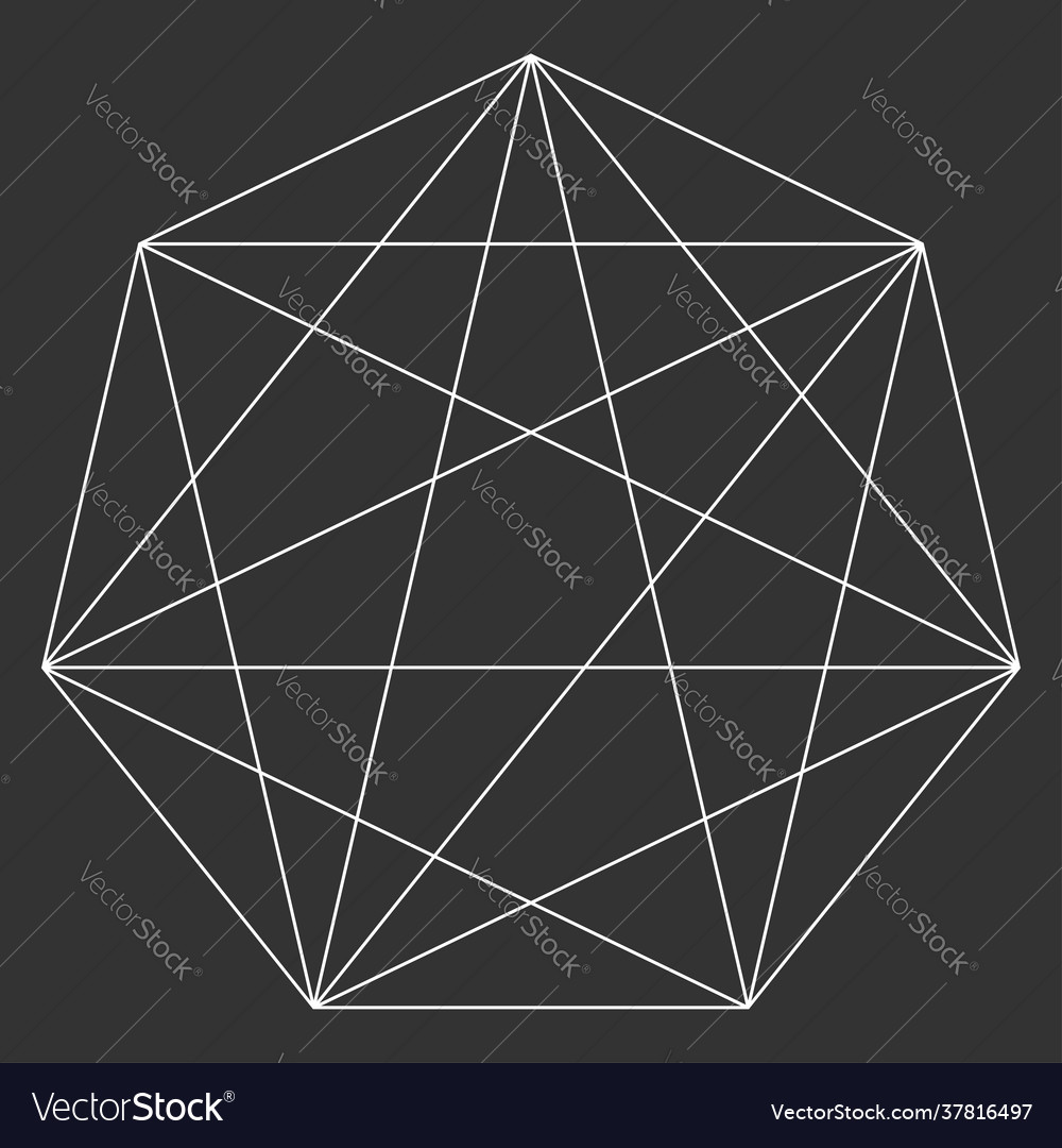 Verriegelungs-Verbindung Polygon-Formelement vector image Verriegelungs-Verbindung Polygon-Formelement