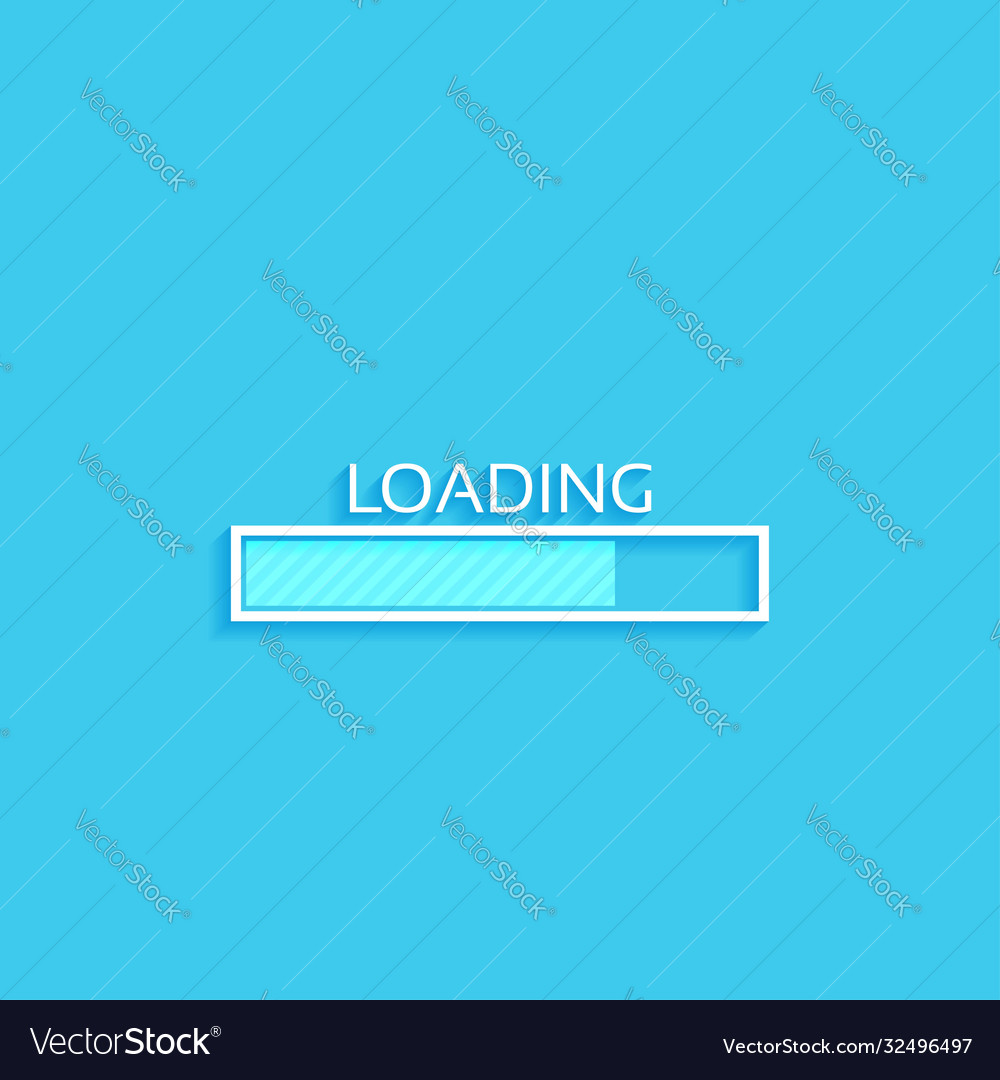 Loading bar icon vector image Loading bar icon