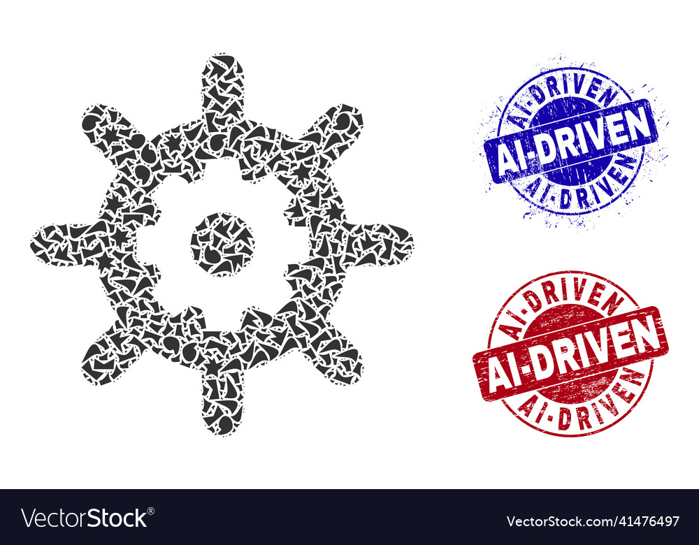 Nanotechnology mosaic of shards with ai-driven vector image Nanotechnology mosaic of shards with ai-driven