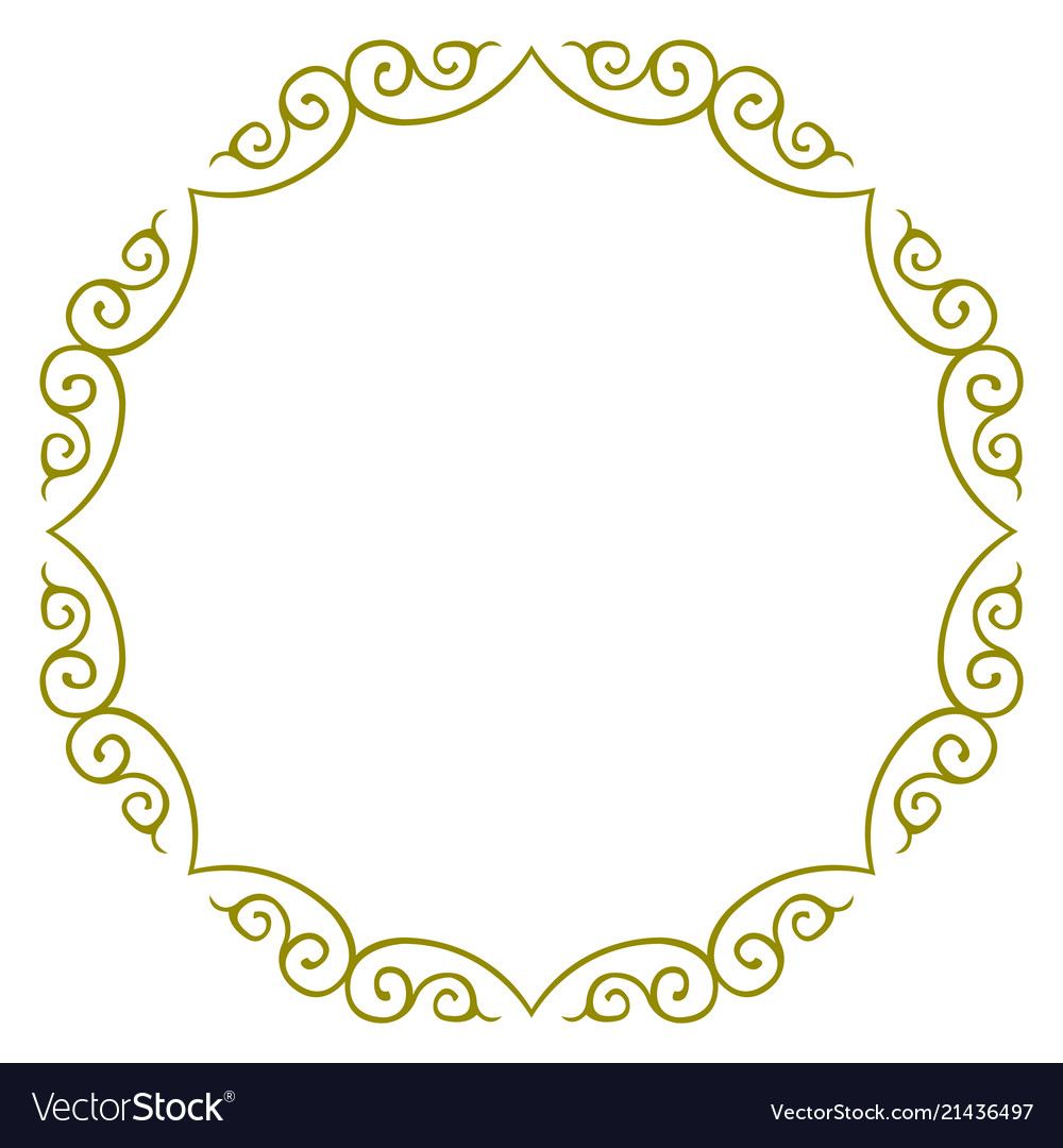 border free cdr designs border design frame Royalty Vector Image Free circle Simple