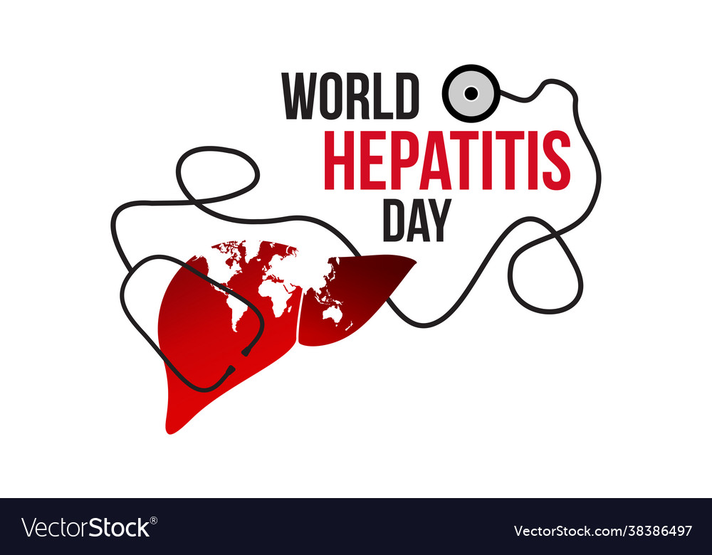 World hepatitis day background banner concept Vector Image