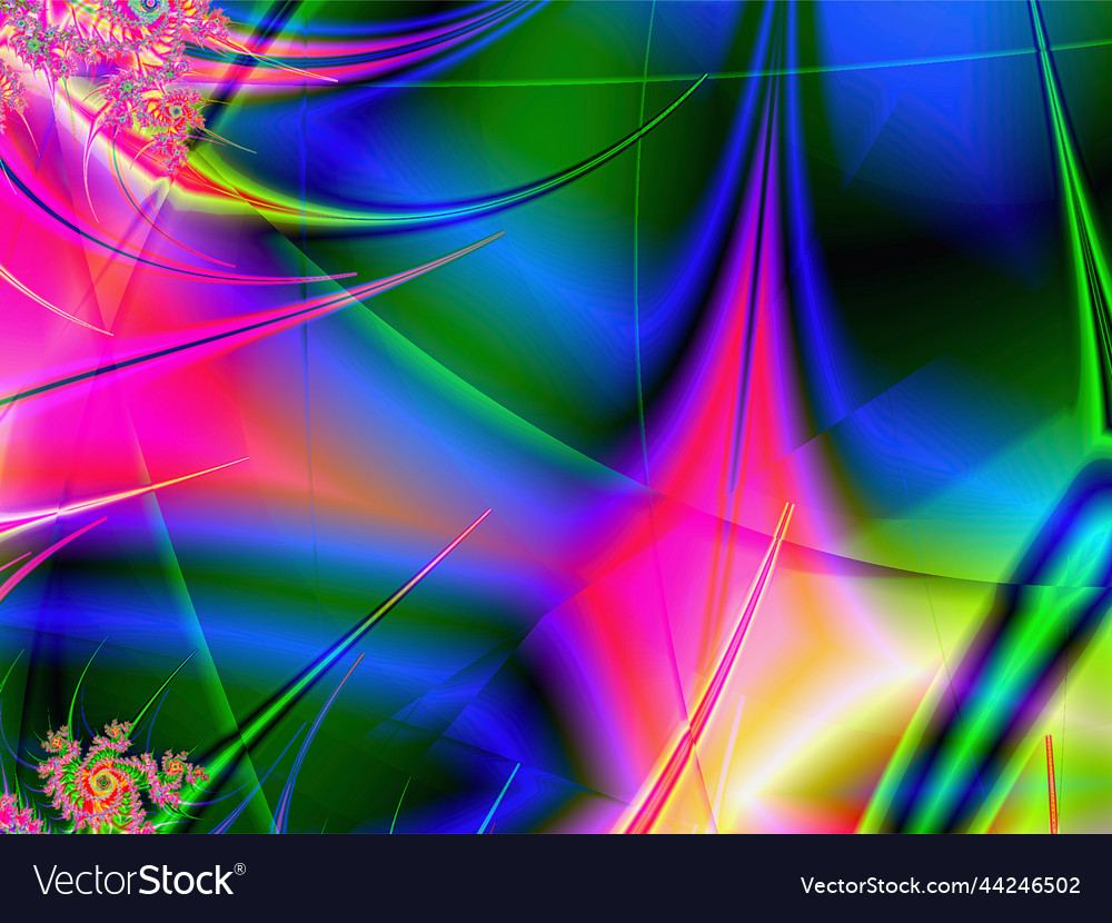 Abstract bright multicolor linear pattern color
