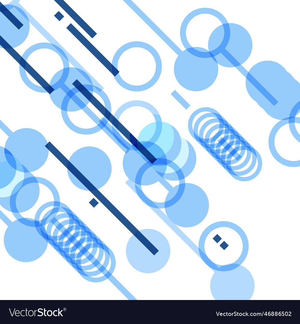 Abstract dynamic diagonal lines and circles vector image Abstract dynamic diagonal lines and circles