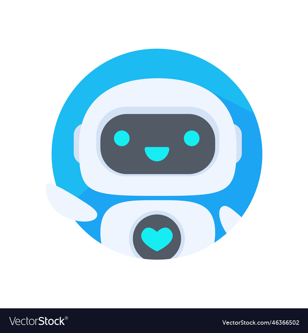 Auto reply system with intelligent robots provide vector image Auto reply system with intelligent robots provide